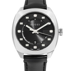 Gucci GG2570 Stainless Steel Black Dial Quartz Men's Watch YA14230