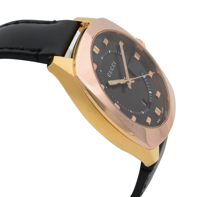 Gucci GG2570 Stainless Steel Gold Tone Black Dial Quartz Men's Watch  YA142309 at 1stDibs | gucci men's black and gold watch, gucci 2570 watch,  gucci gg 2570
