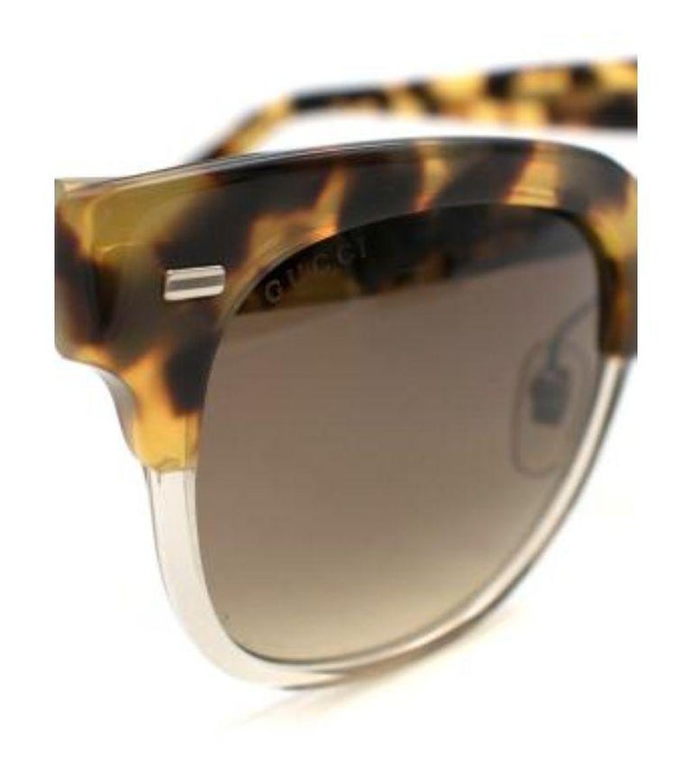 Gucci GG3744S Tortoiseshell Framed Sunglasses at 1stDibs