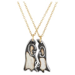 Gucci Ghost Collana a coppie in oro giallo 18 carati e argento GU08-100223