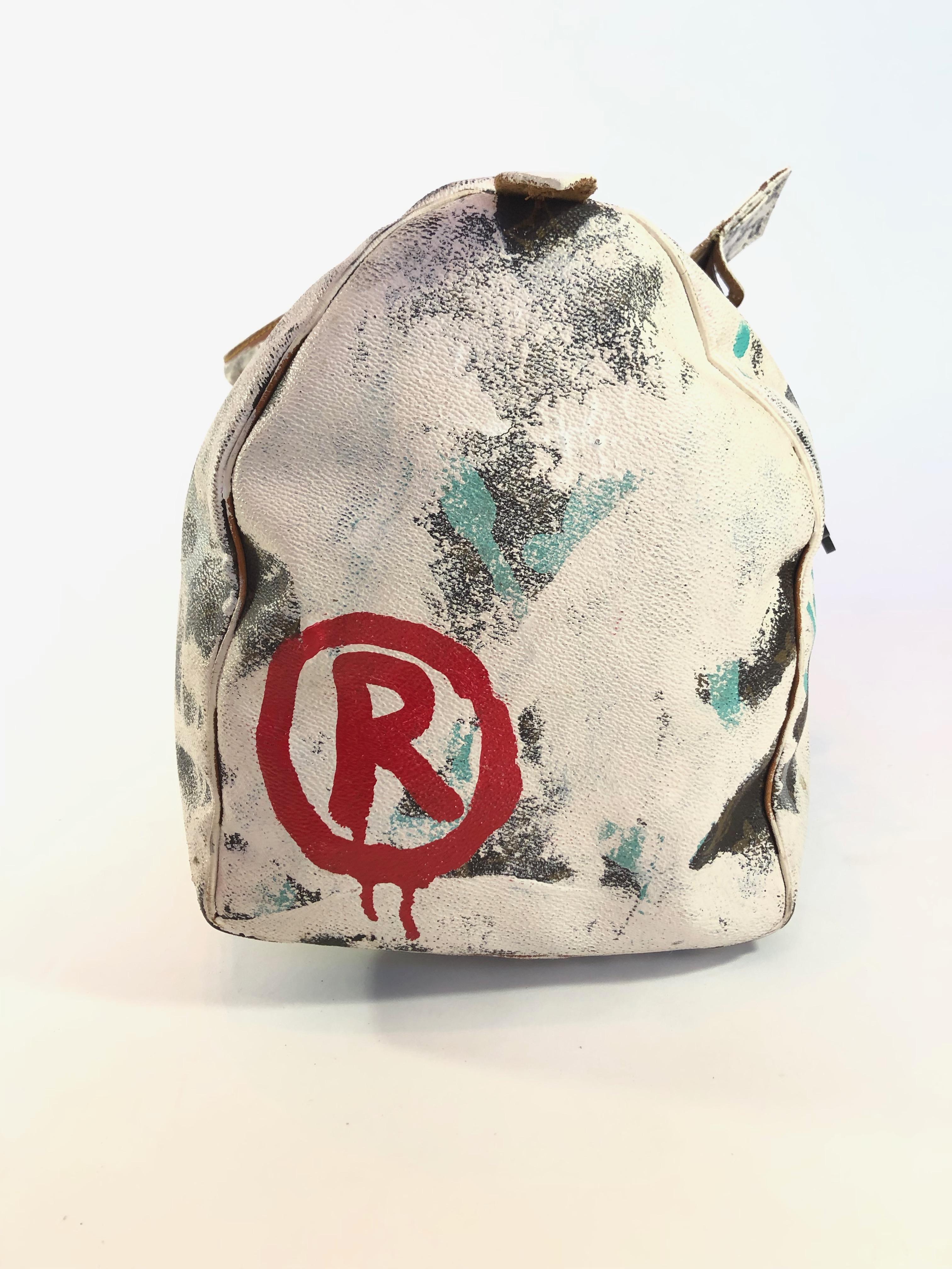Gucci Ghost Original Hand Painted One of A Kind Louie Vuitton Duffel Bag 5