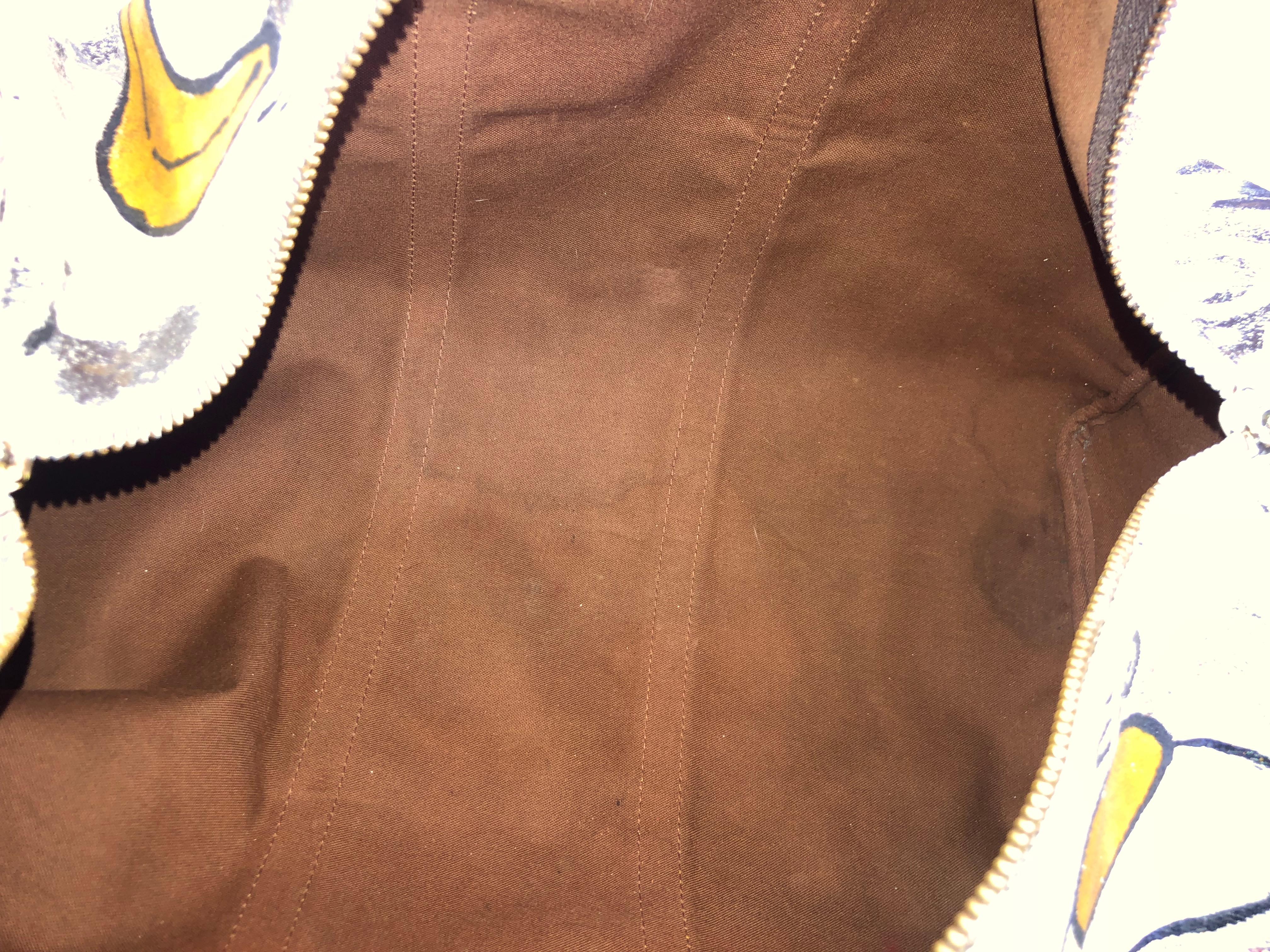 Gucci Ghost Original Hand Painted One of A Kind Louie Vuitton Duffel Bag 6