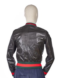 Gucci Giacca Web Ruoches Nero