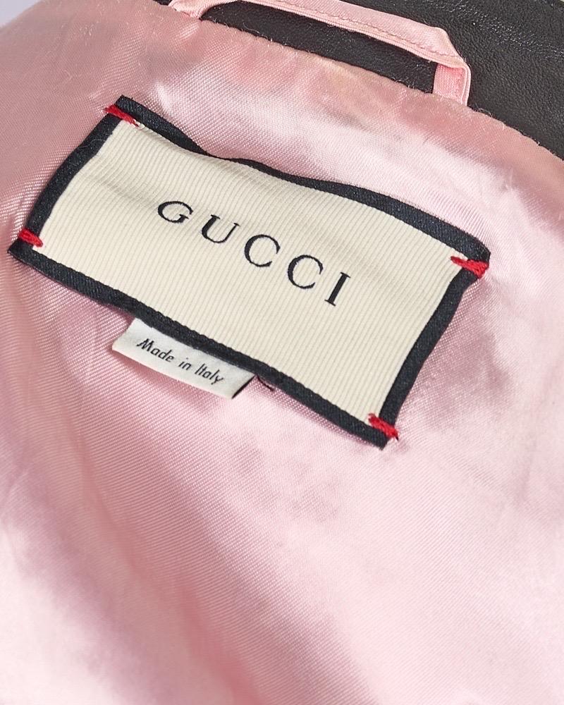 De las mujeres Gucci Giacca Web Ruoches Nero en venta