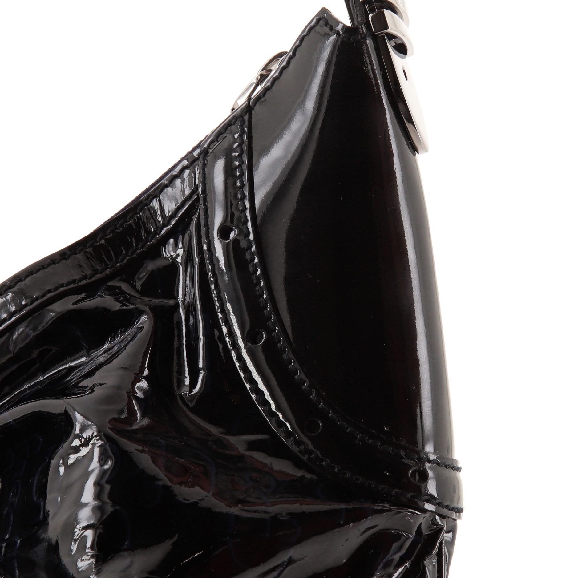 Gucci Glam Hobo Horsebit Geprägtes Lack Medium 1