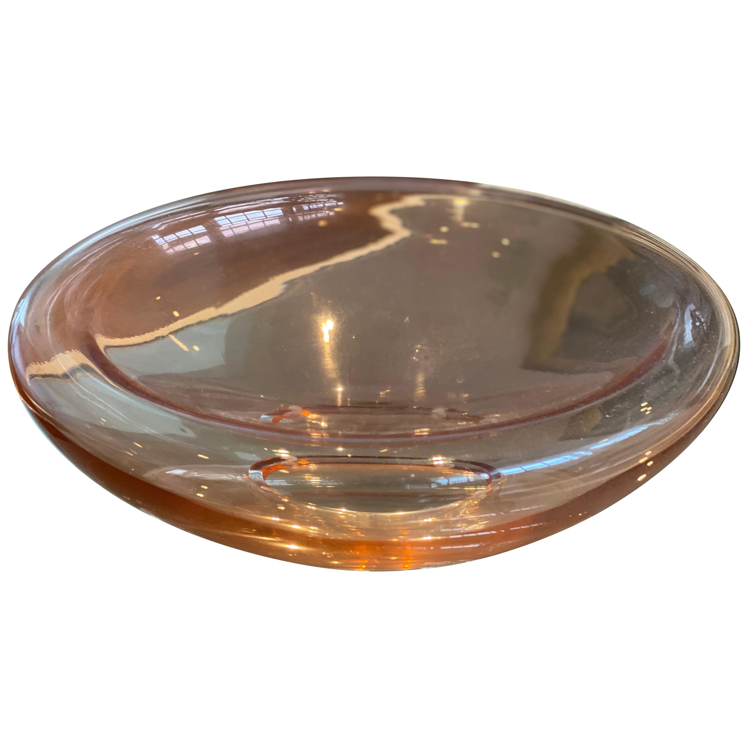 Gucci Glass Bowl in Rose Color For Sale