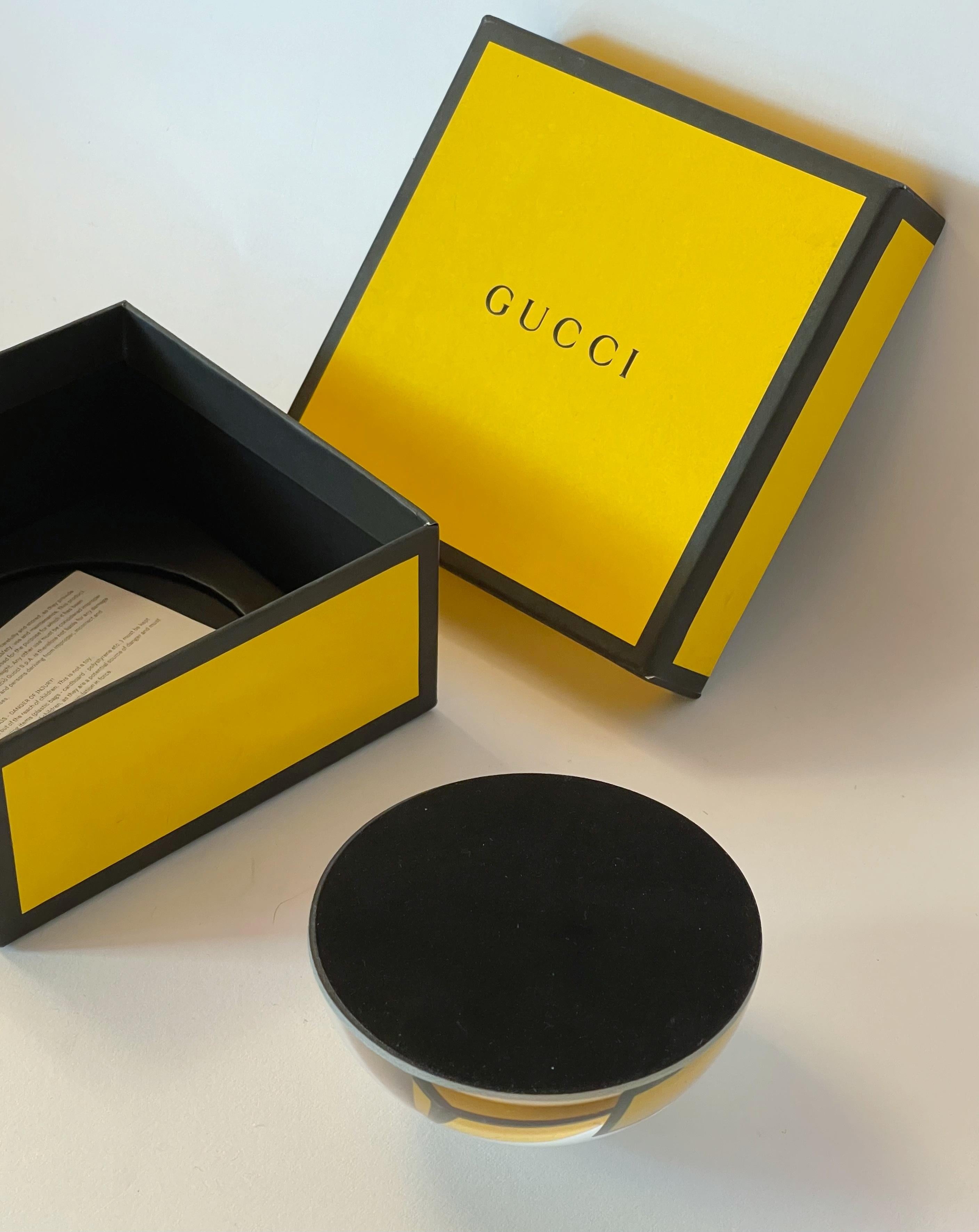Gucci Glass Snake Paperweight For Sale 1
