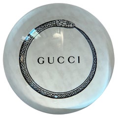 Gucci Glass Snake Paperweight