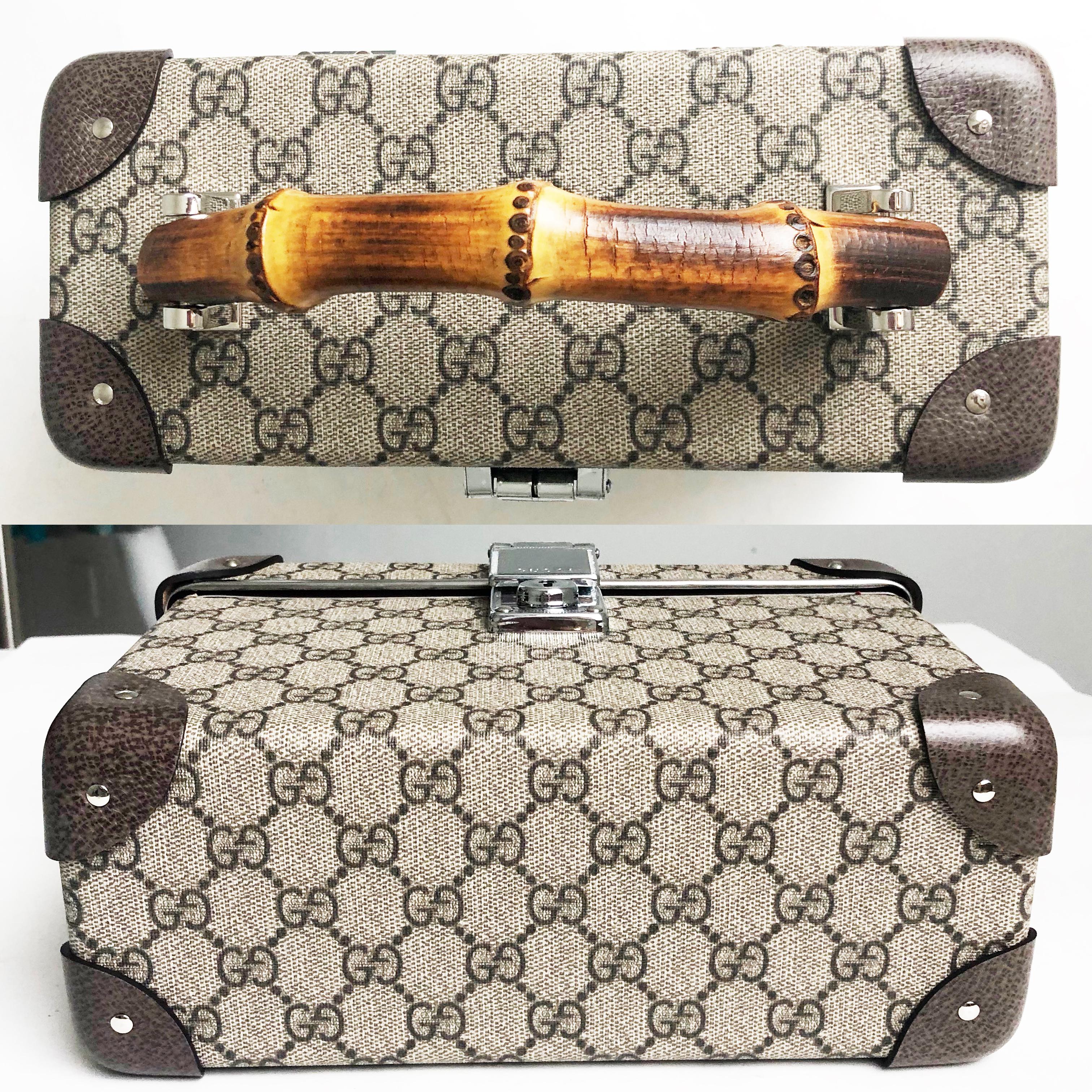 Gucci Globetrotter GG Beauty Case F/W 2018 Runway Collection In New Condition In Port Saint Lucie, FL