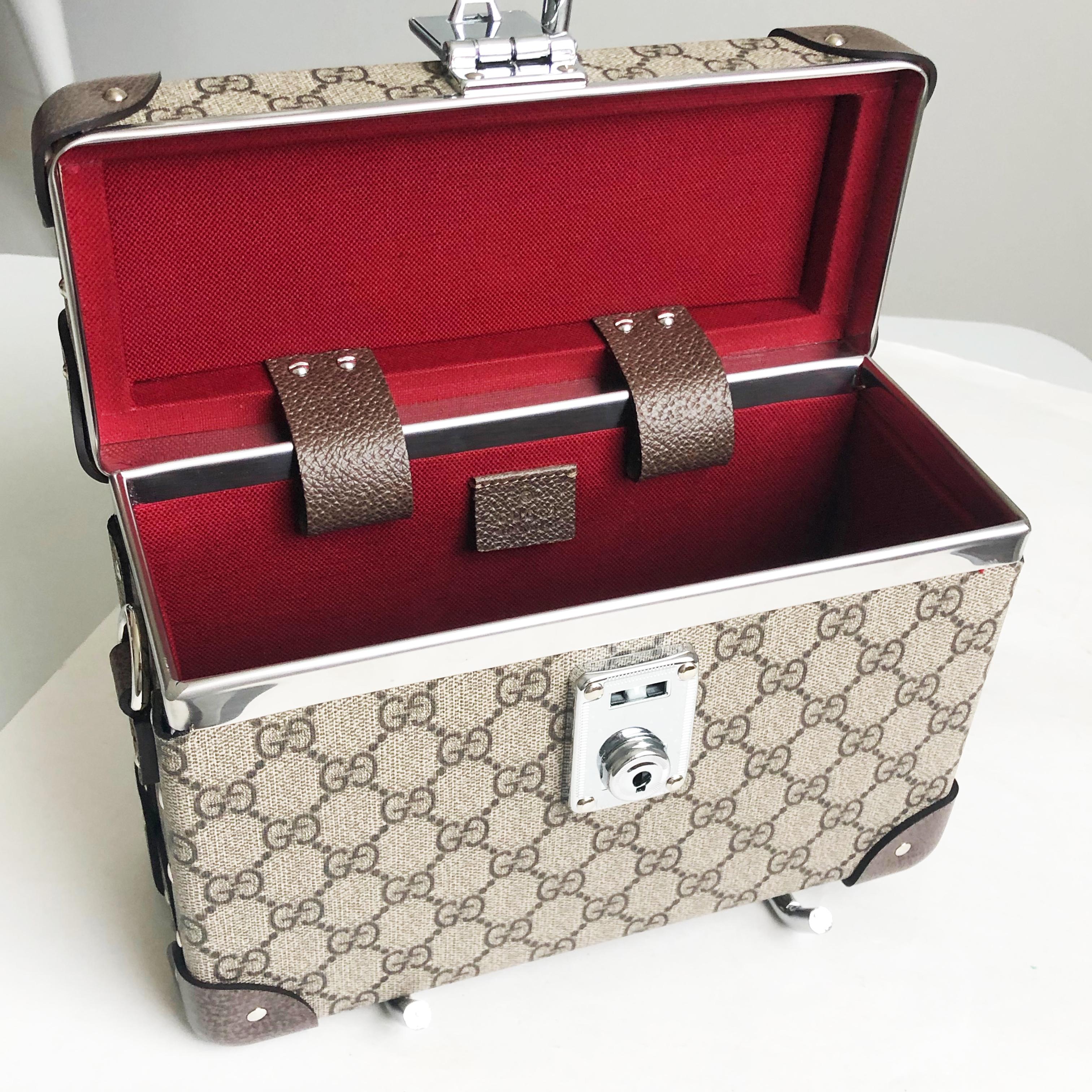 Women's or Men's Gucci Globetrotter GG Beauty Case F/W 2018 Runway Collection