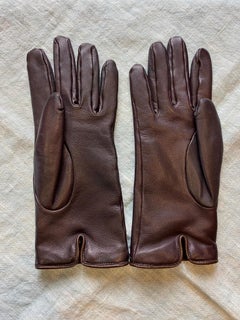 Gucci gloves in brown leather