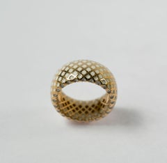 Gucci Gold and Enamel Band Ring