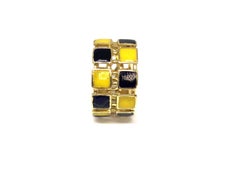 Gucci Gold and Enamel Ring