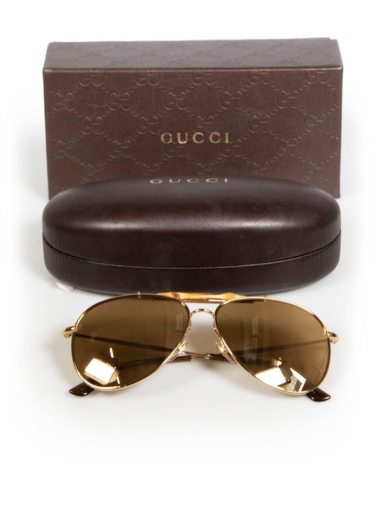 Gucci bamboo Sunglasses with Gold Logo Case Gucci bamboo sunglasses with - Gem main image 2