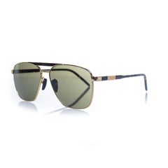 Gucci, gold aviator sunglasses