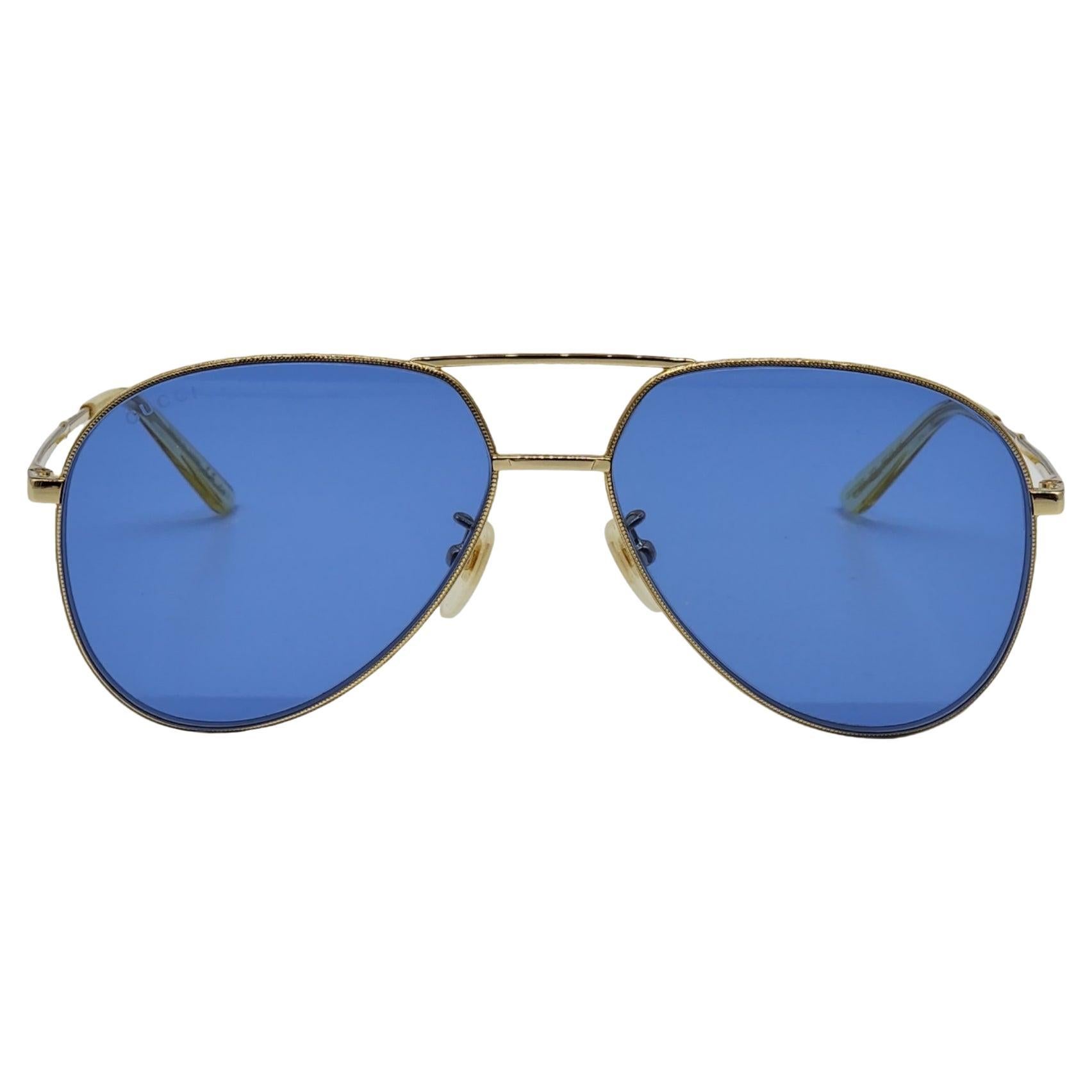 Gucci Gold Aviator Sunglasses For Sale