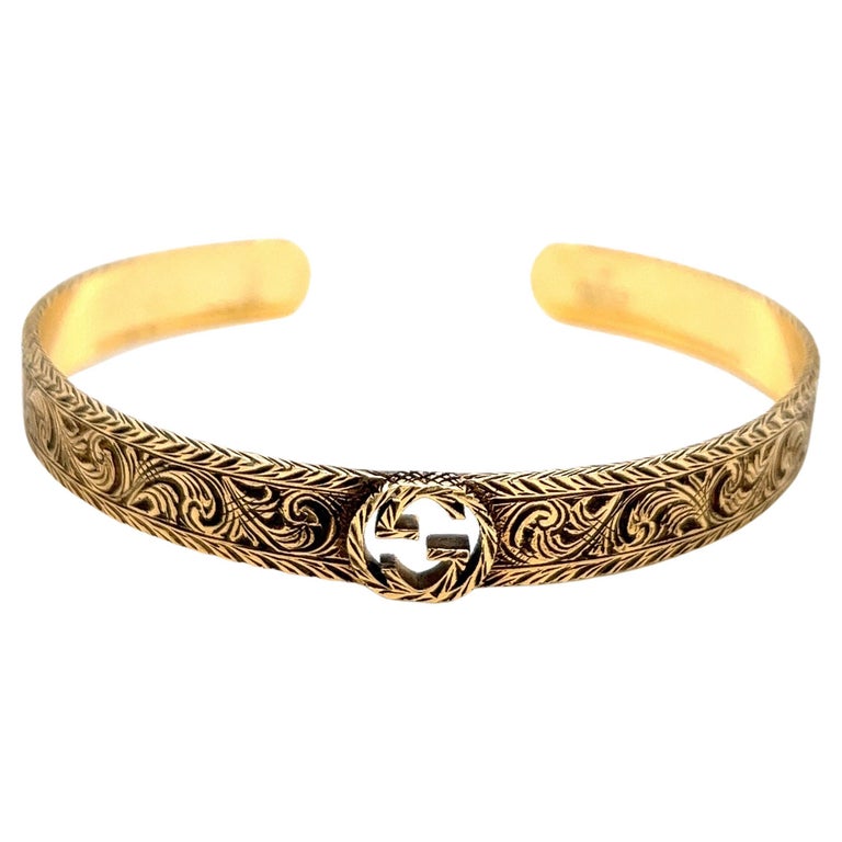 neerhalen Aankoop Doorzichtig Gucci Gold Bangle Bracelet For Sale at 1stDibs