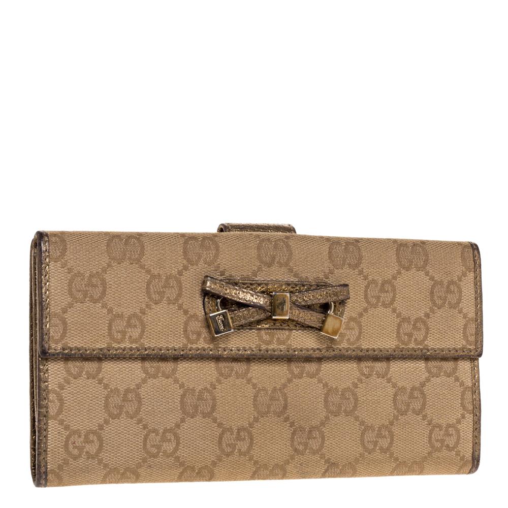 gucci bow wallet