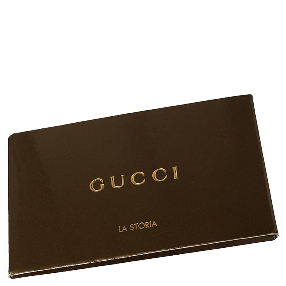 Gucci Medium Joy Umhängetasche aus Segeltuch und Leder in Gold/Beige mit GG-Kristall 3