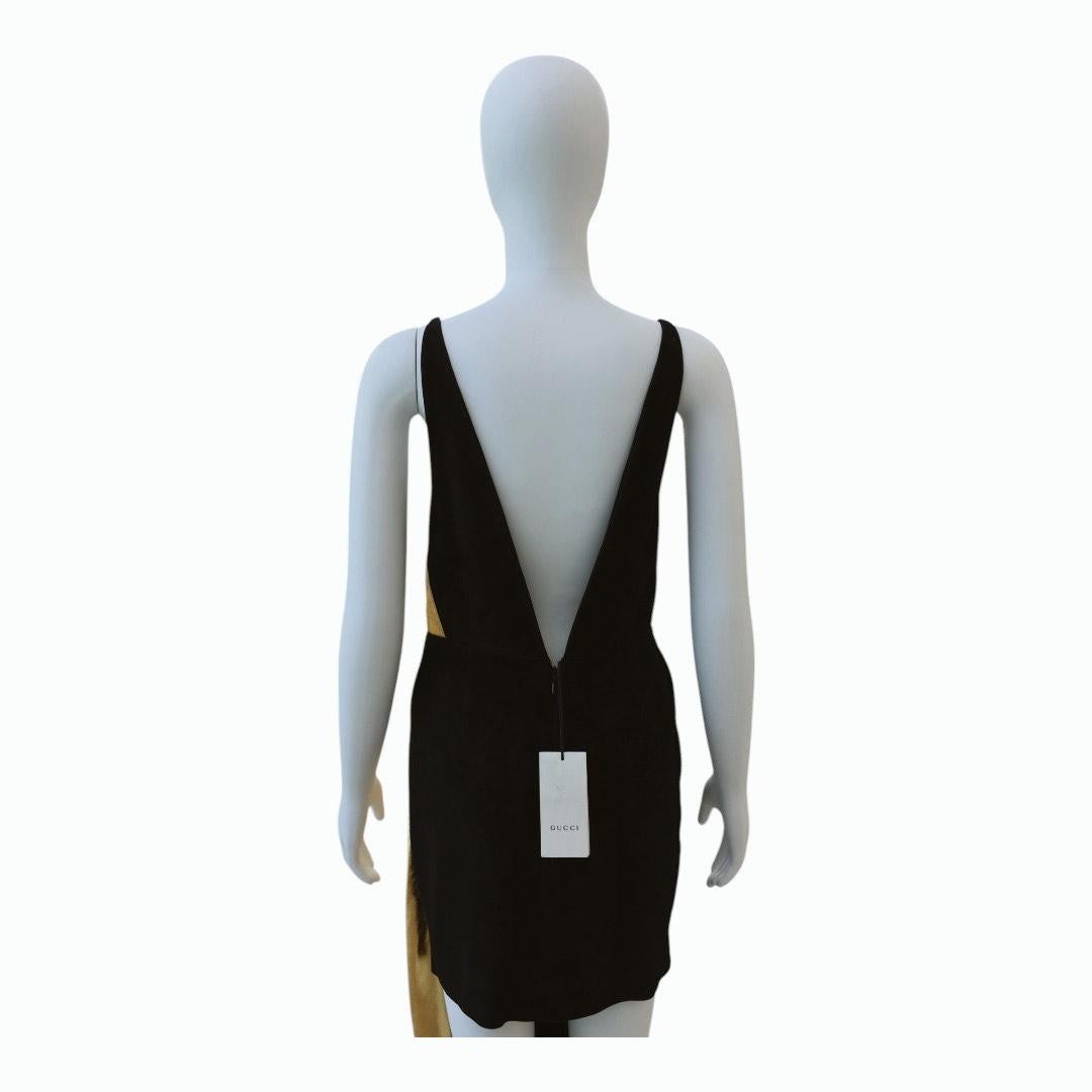 Gucci Gold & Black Asymmetrical Dress – Spring/Summer 2019 Runway NWT im Angebot 1