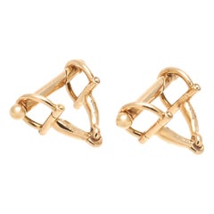 Vintage Gucci Gold Buckle Cufflinks