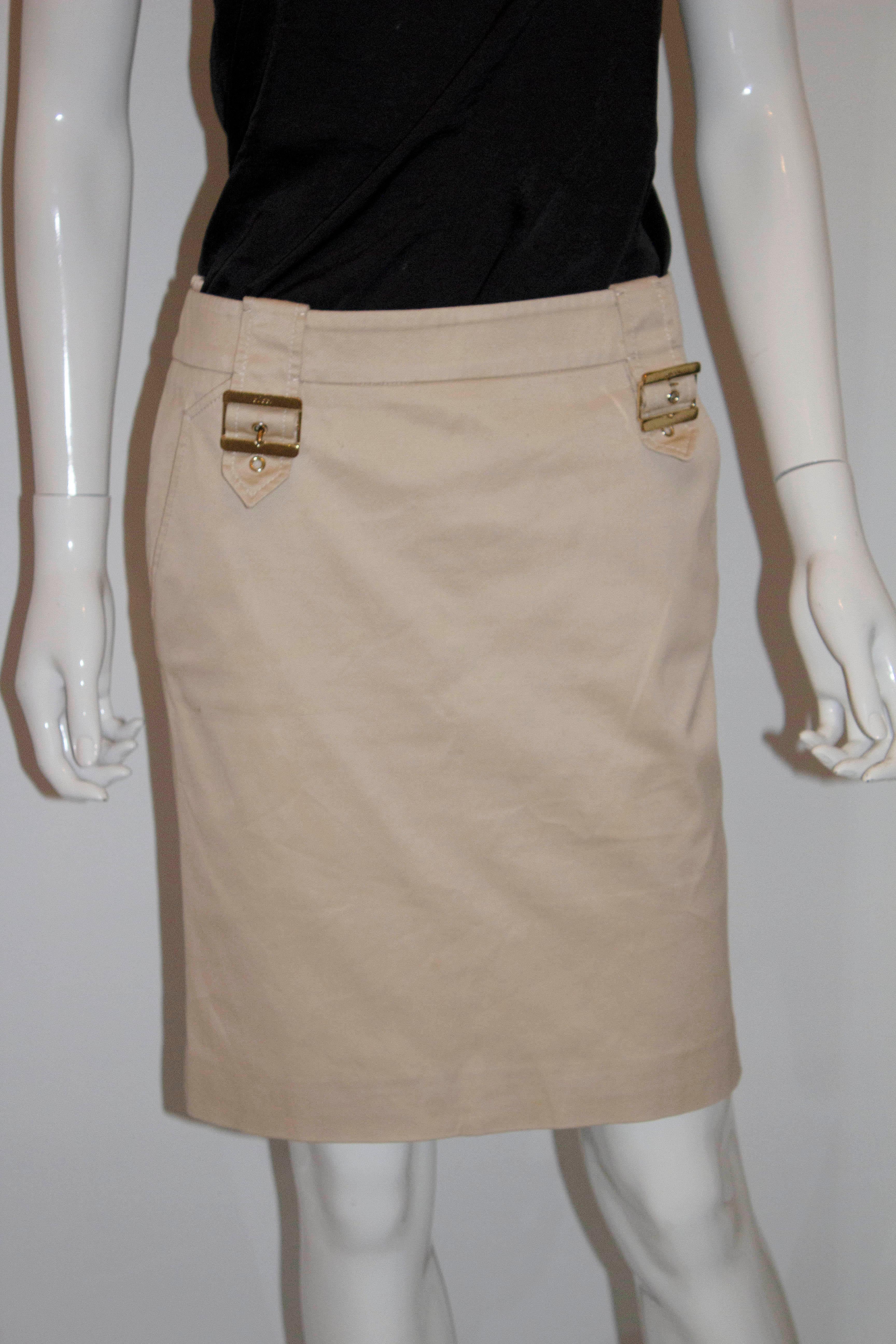 Women's or Men's Gucci Gold Cotton Summer Skirt