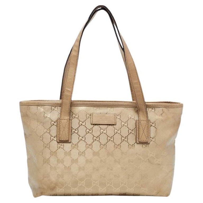 Chanel Gold Biarritz GM Tote with Pouch 1215c3 at 1stDibs