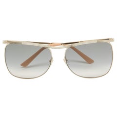 Gucci Gold GG0820S Gradient Square Sunglasses