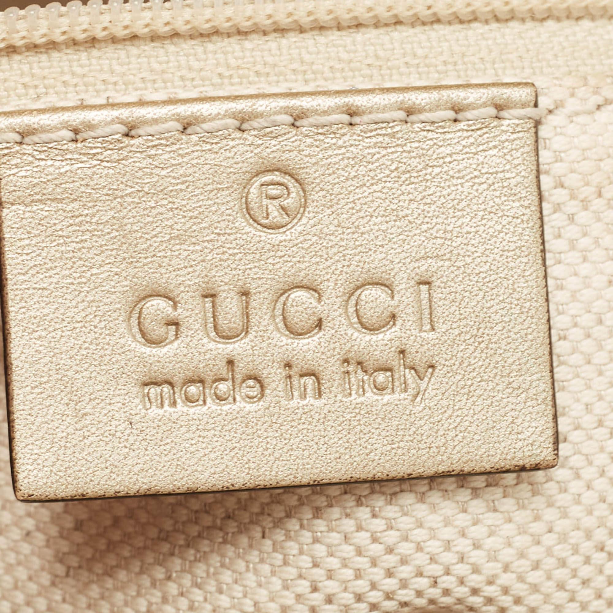 Gucci Gold Guccissima Leather Medium Sukey Tote 6