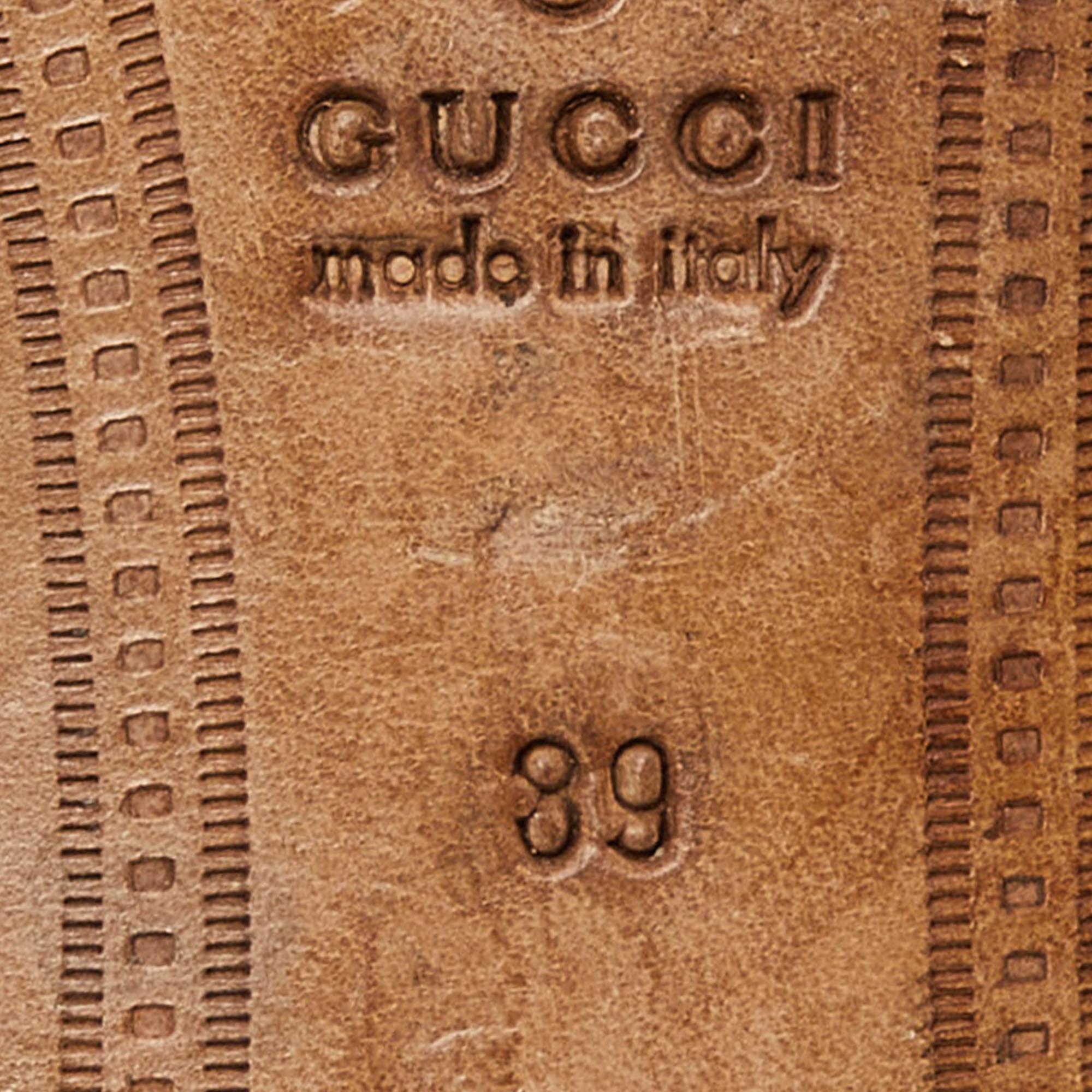 Jordaan Loafers Gucci Gold Leder Jordaan Loafers Größe 39 im Zustand „Gut“ im Angebot in Dubai, Al Qouz 2