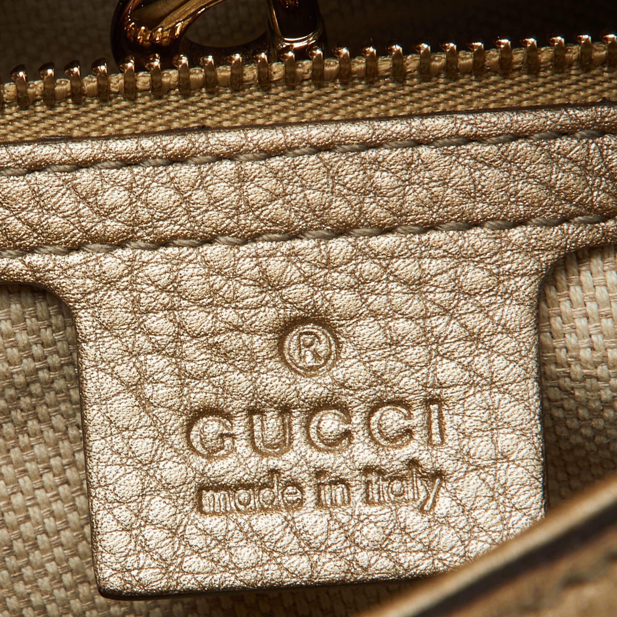 Gucci Gold Leather Medium Soho Chain Shoulder Bag 5