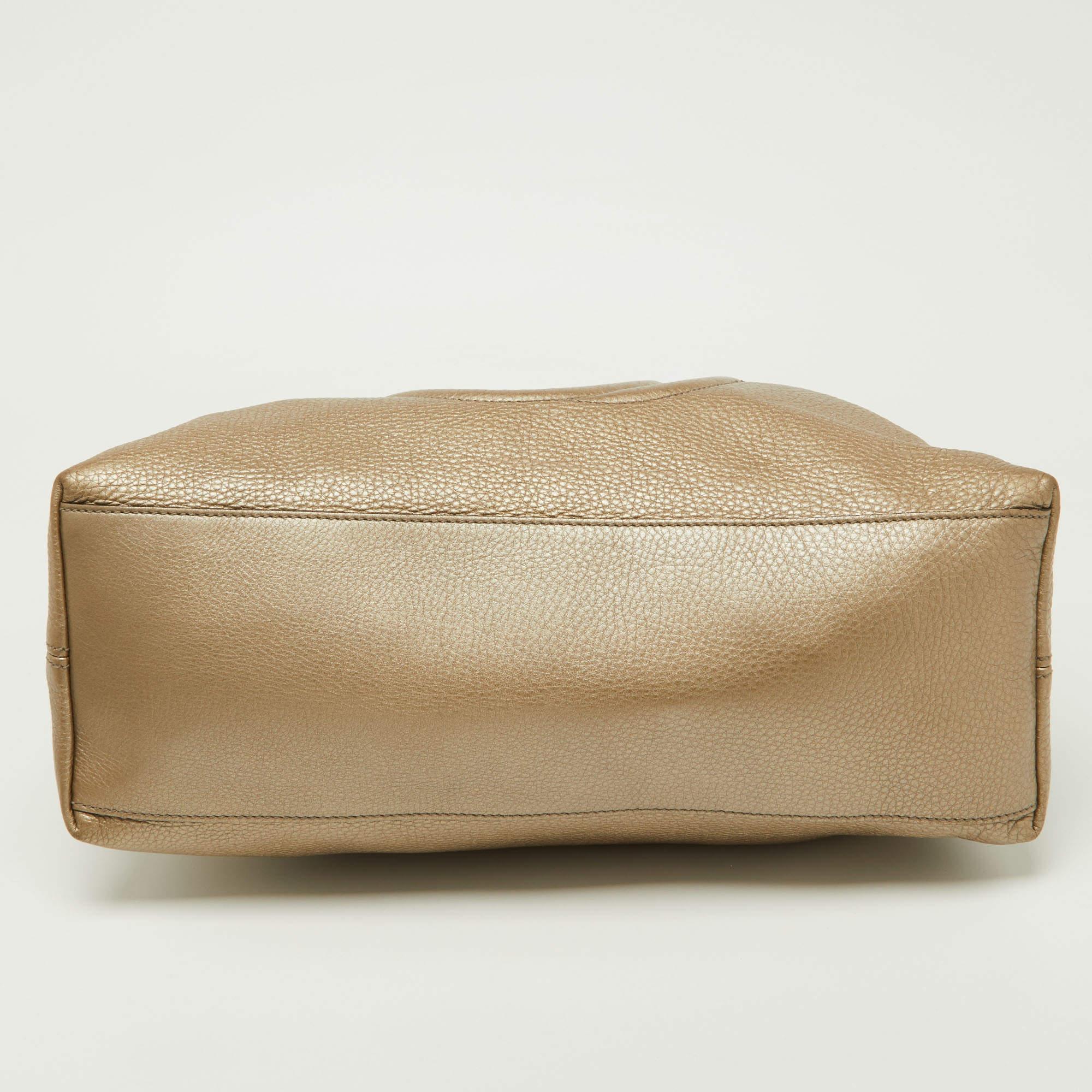 Gucci Gold Leather Medium Soho Chain Shoulder Bag 7