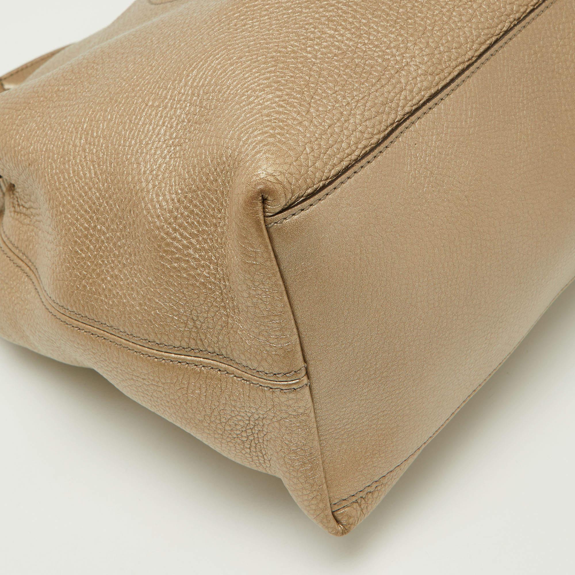 Gucci Gold Leather Medium Soho Chain Shoulder Bag 8