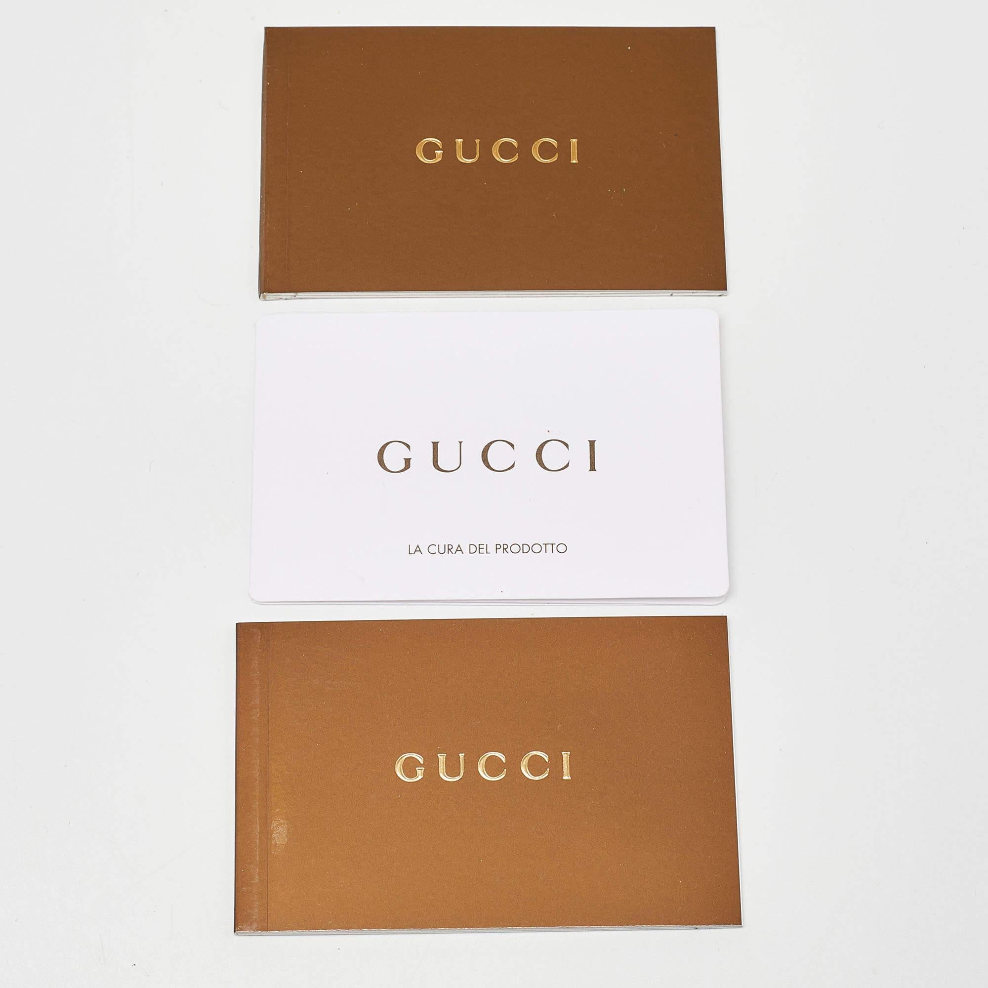 Gucci - Pochette Romi en cuir doré en vente 5