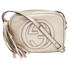 Gucci Gold Leather Small Soho Disco Crossbody Bag