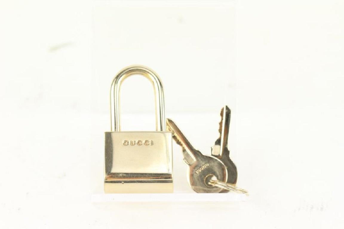 Gucci Gold Logo Padlock Cadena and Key Lock 916gk93 3