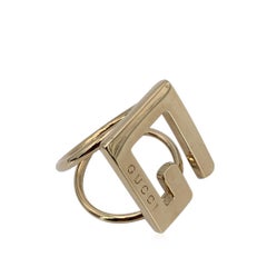 Gucci Gold Metal G Logo Scarf Ring Holder Accessory
