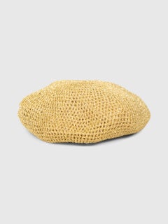 Gucci Gold Metallic Knitted Beret