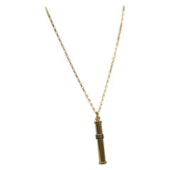 Gucci Gold Perfume Stick Necklace