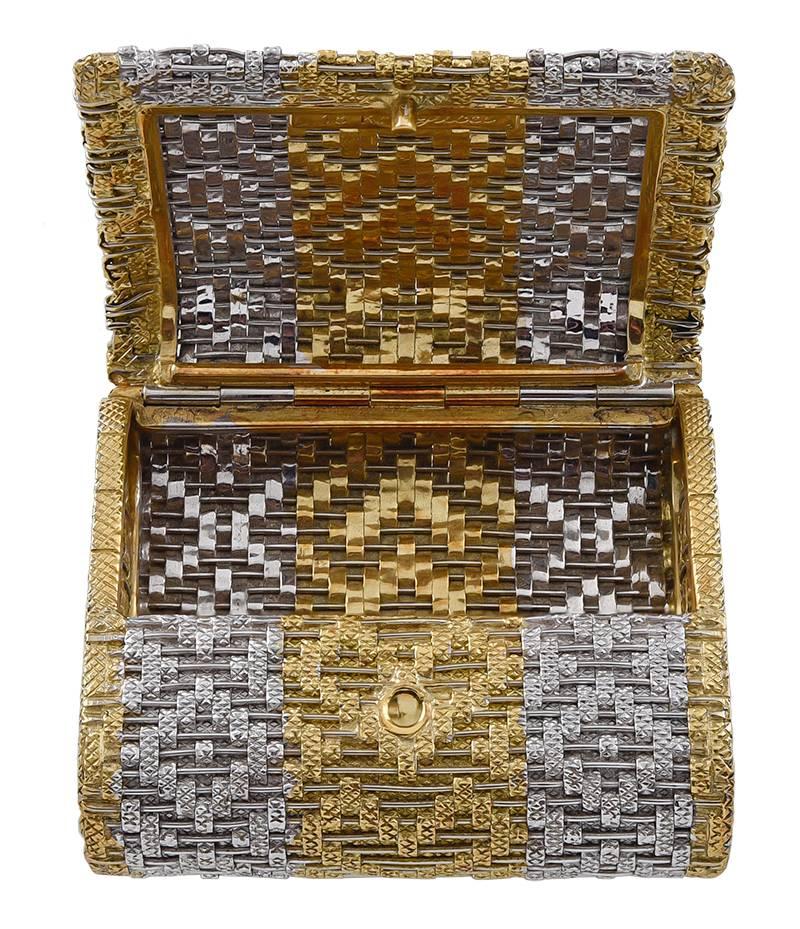 Gucci Gold Pill Box at 1stDibs