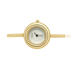 Gucci Gold-Plated Interchangeable Bezel Watch 26mm
