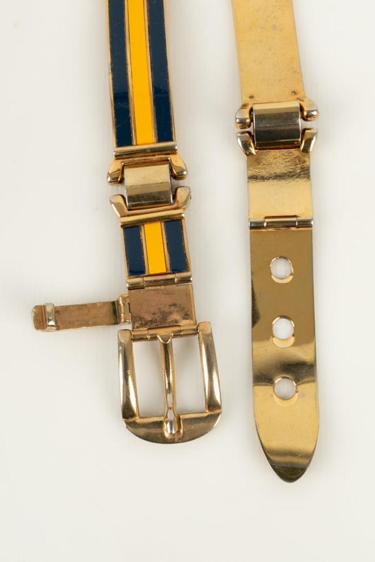 Donna Gucci Cintura in metallo placcato oro in vendita
