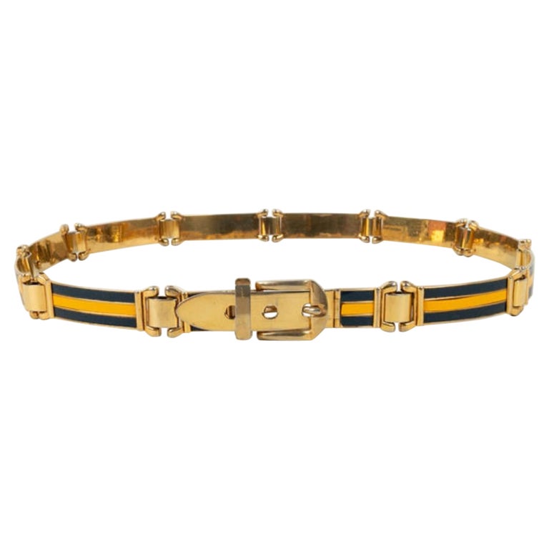 Gucci Gold-plated Metal Belt For Sale at 1stDibs display picture 1