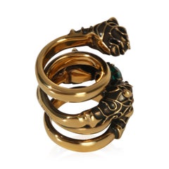 Gucci Gold-Plated  Tigers Hear Wrap Ring