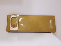 Gucci Gold tone clutch