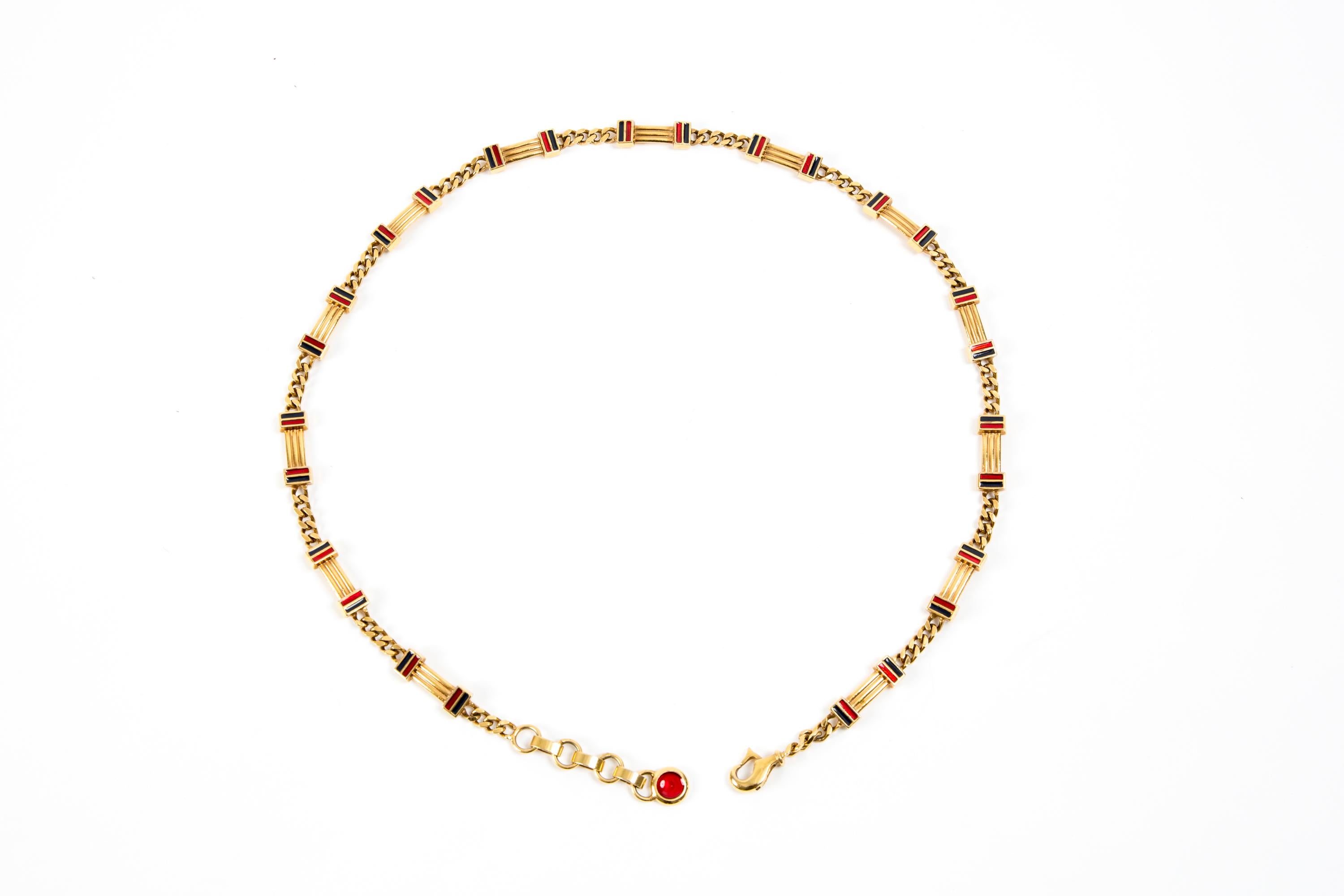 Gucci Gold Tone Metal Chain Belt For Sale 1