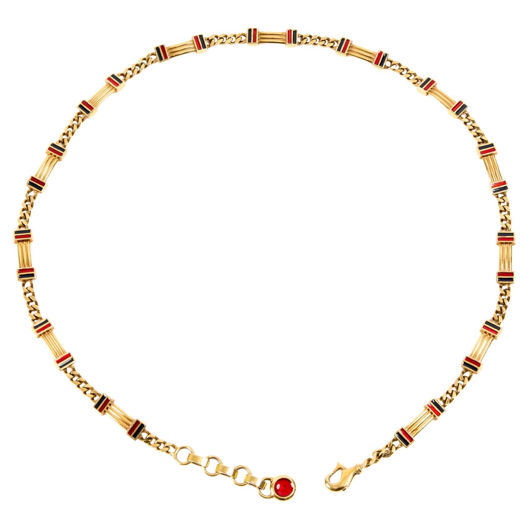 Gucci Gold Tone Metal Chain Belt