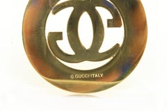 Gucci Gold x Red Web Interlocking GG Keychain Pendant Charm 10gz53s