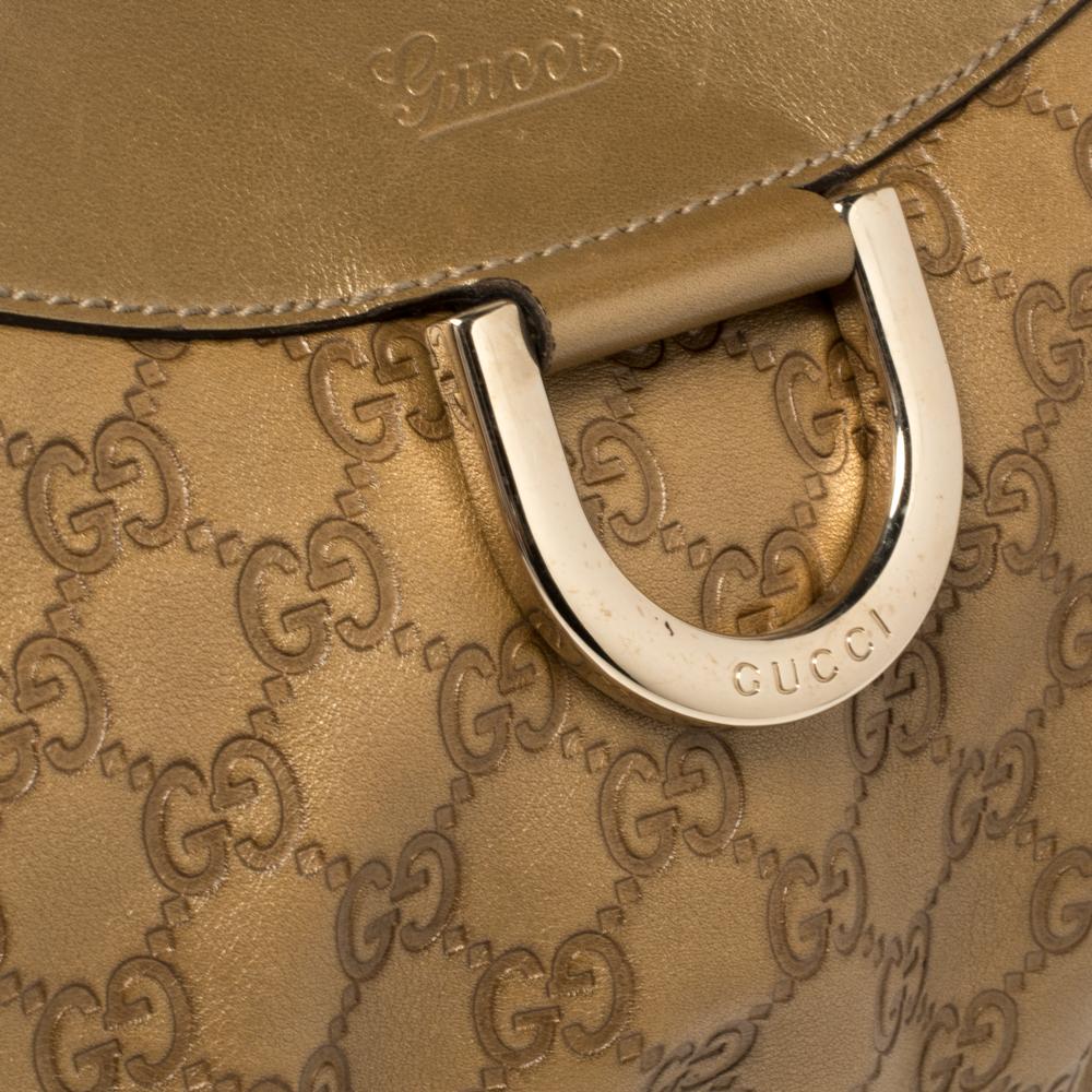 Gucci Golden Brown Guccissima Leather D Ring Hobo 7
