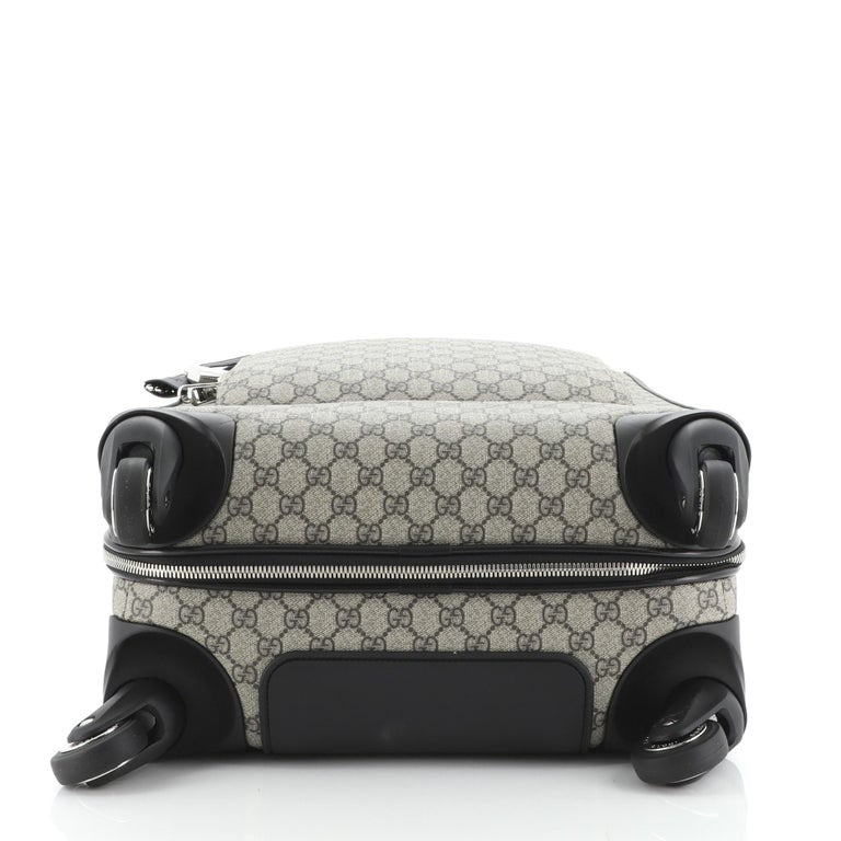 Gucci Grand Turismo Carry On Rolling Luggage GG Coated Canvas at